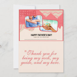 Agradecimento Cartão de saudação do dia de os pais