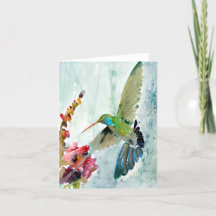 Agradecimento Cartão de Saudação do VAZIO Hummingbird