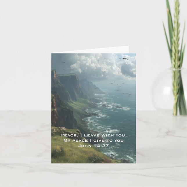 Agradecimento Cartão de saudação dobrado (Frente)