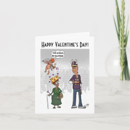 Agradecimento Cartão de saudação dobrado de Dia de os namorados