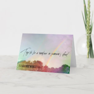 Agradecimento Cartão de Saudação em ALGUM LUGAR