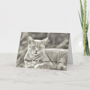 Agradecimento Cartão de Saudação FELINE MOMENTO