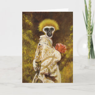 Agradecimento Cartão de saudação Gibbon Geisha