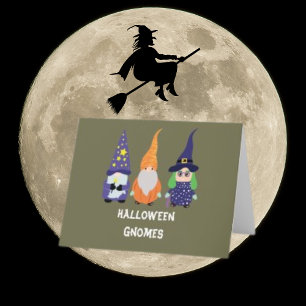 Agradecimento Cartão de Saudação Gnome de Bruxa de Bruxa de Feit