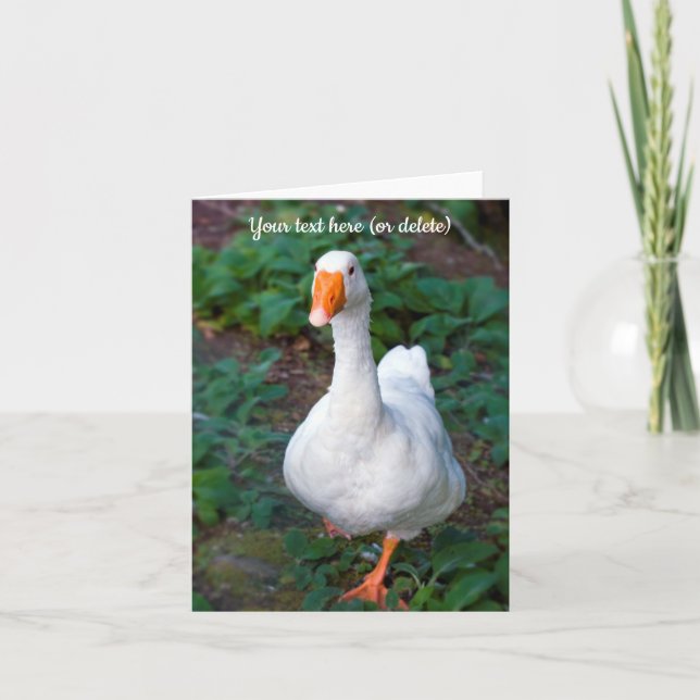 Agradecimento Cartão de saudação Goose (Frente)