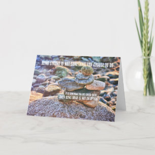 Agradecimento Cartão de saudação INUKSHUK IN STONE