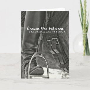 Agradecimento Cartão de Saudação IRONS DRESSAGE