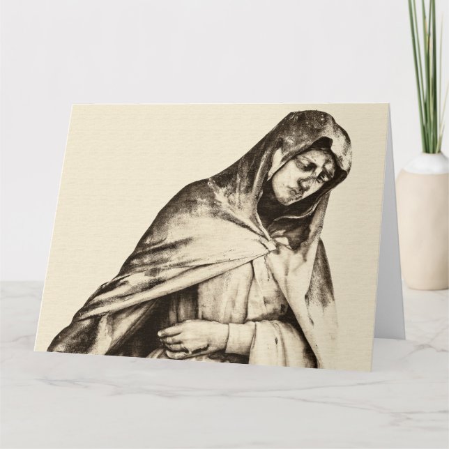 Agradecimento Cartão de Saudação Iumbo PIETA (Frente)