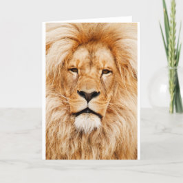 Agradecimento Cartão de Saudação Lion