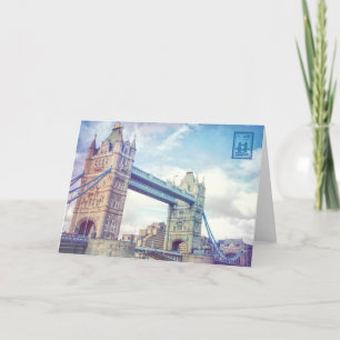 Agradecimento Cartão de Saudação LONDON BRIDGES