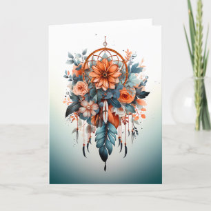 Agradecimento Cartão de Saudação Nativo Americano   Dreamcatcher