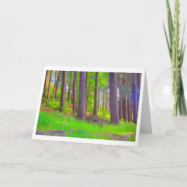 Agradecimento Cartão de saudação Nature trabalho de arte