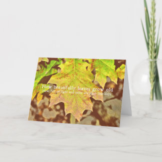 Agradecimento Cartão de Saudação PALETTE COR AUTUMN