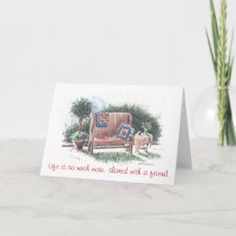 Agradecimento cartão de saudação para melhores amigos. obrigado-