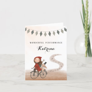 Agradecimento Cartão de Saudação para Parabéns de Violão