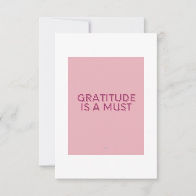 Agradecimento Cartão de saudação para qualquer ocasião  (Frente)