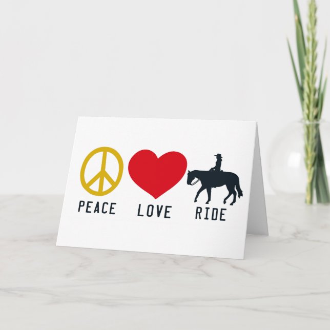Agradecimento Cartão de Saudação PEAVE LOVE (Frente)