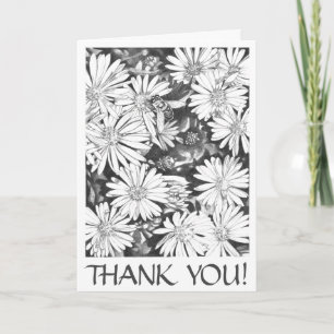 Agradecimento Cartão de saudação personalizado de Wildflower de