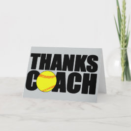 Agradecimento Cartão de Saudação Personalizado do Treinador Soft