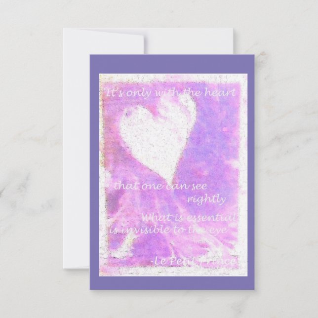 Agradecimento Cartão de Saudação Petit Prince (Frente)