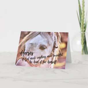 Agradecimento Cartão de Saudação PONY AT SUNSET