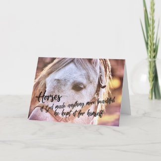 Agradecimento Cartão de Saudação PONY AT SUNSET