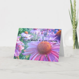Agradecimento Cartão de Saudação PURPER DAISIES