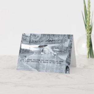 Agradecimento Cartão de Saudação RAIN DANCE