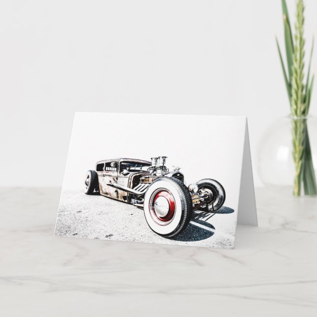 Agradecimento Cartão de Saudação Rat Rod (Frente)