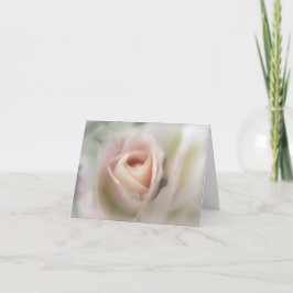 Agradecimento Cartão de Saudação Rosa Rosa Suave