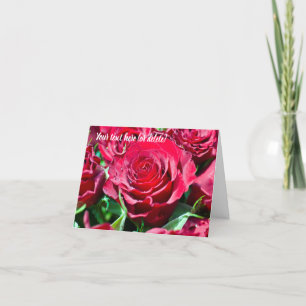 Agradecimento Cartão de saudação Rosa vermelha