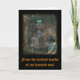 Agradecimento Cartão de Saudação Silencioso de Halloween