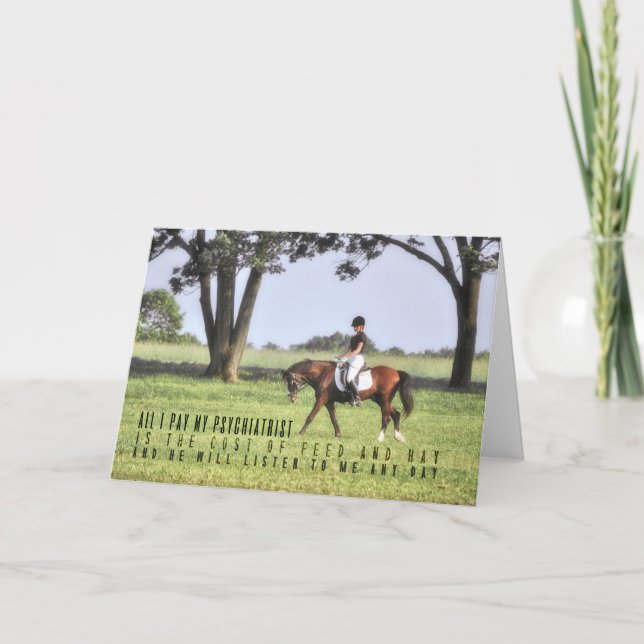 Agradecimento Cartão de saudação SILENT HOOFBEATS (Frente)