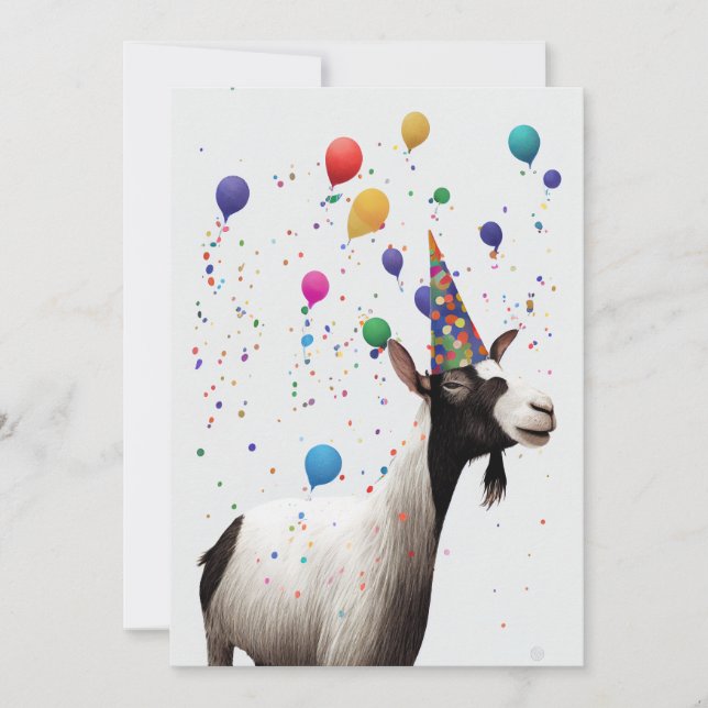 Agradecimento Cartão de Saudação Simples com o Party Hat (Frente)