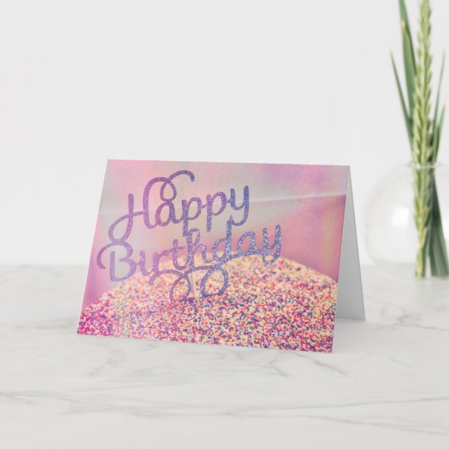 Agradecimento Cartão de Saudação SPARKLE & SPRINKLES (Frente)
