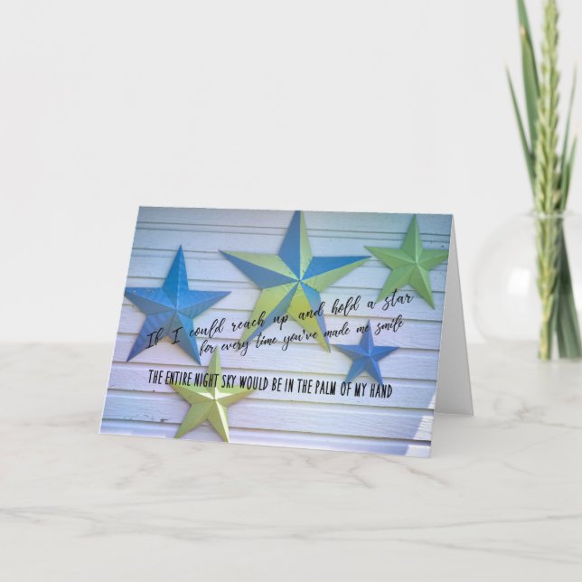 Agradecimento Cartão de Saudação STARS (Frente)