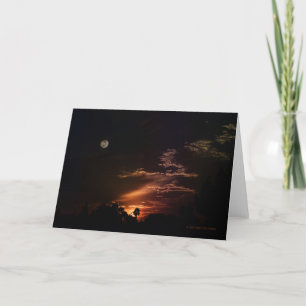 Agradecimento Cartão de Saudação "Sunset" da Lua