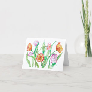 Agradecimento Cartão de Saudação Tulip por Kim Lester