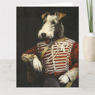 Agradecimento Cartão de saudação vitorioso Fox Terrier Large