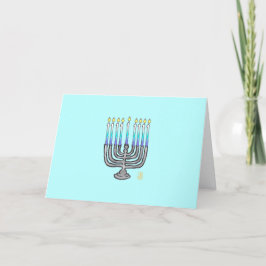 Agradecimento Cartão de Saudação Whimssic Menorah Hanukkah