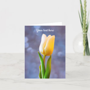 Agradecimento Cartão de saudação White Tulip
