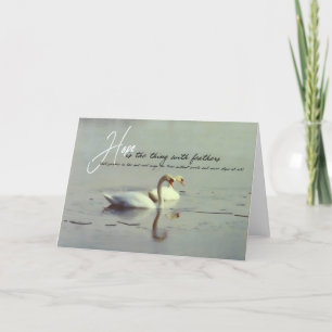 Agradecimento Cartão de Saudação WINTER SWANS