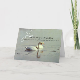 Agradecimento Cartão de Saudação WINTER SWANS