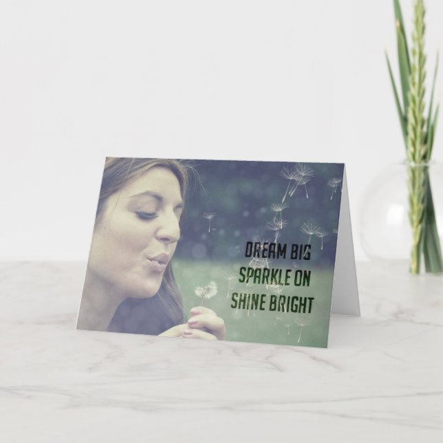 Agradecimento Cartão de Saudação WISHING (Frente)