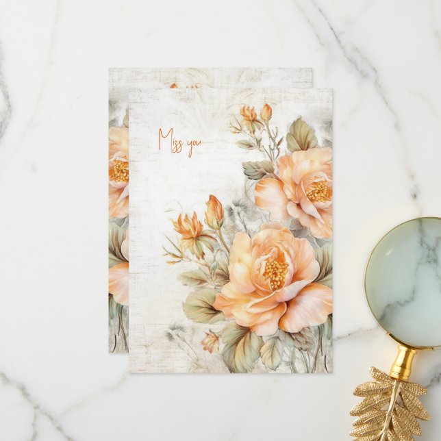 Agradecimento Cartão de saudades (Frente/Verso In Situ)