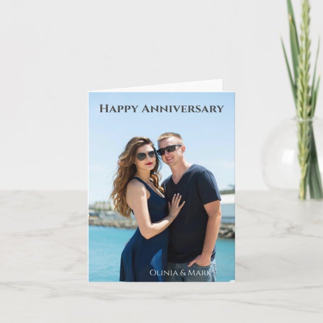 Agradecimento Cartão de Script de Aniversário Personalizado (Frente)