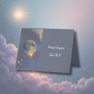 Agradecimento cartão de solteiro do céu elegante de galáxia azul