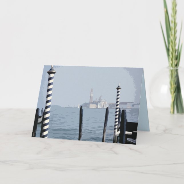 Agradecimento Cartão de vazio do canal de Veneza (Frente)