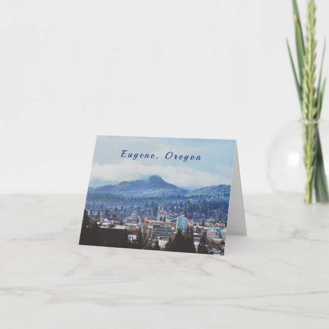 Agradecimento Cartão de Vazio "Eugene, Oregon" (Frente)