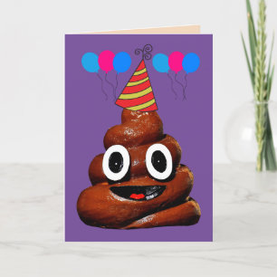AGRADECIMENTO CARTÃO DE VERMELHORIA DE ANIVERSÁRIO POOP SMILE